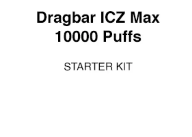 DRAGBAR ICZ MAX KIT 10000 PUFFS